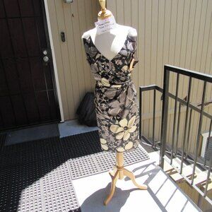 #71  WOMEN'S SILKY FLORAL DRESS BY KALIKO (SIZE 14US / 18UK)